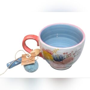 Mud Pie Latte Mug Enjoy The Moment As shown